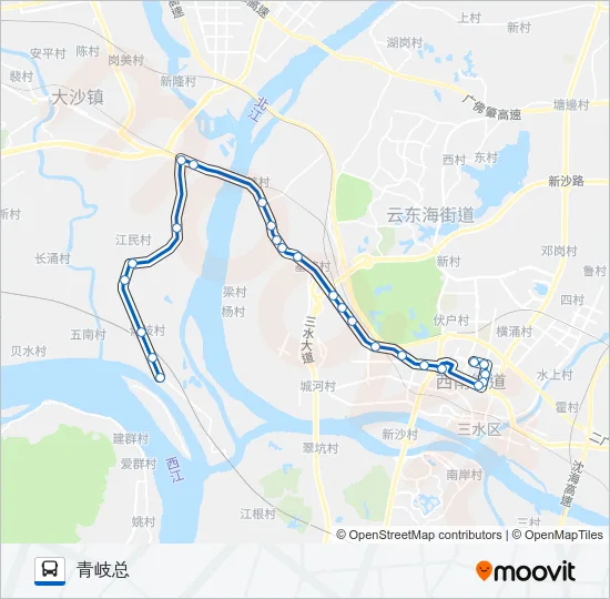 617路 Bus Line Map