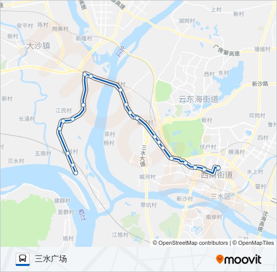 公交617路的线路图