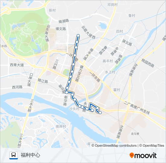 公交620路的线路图
