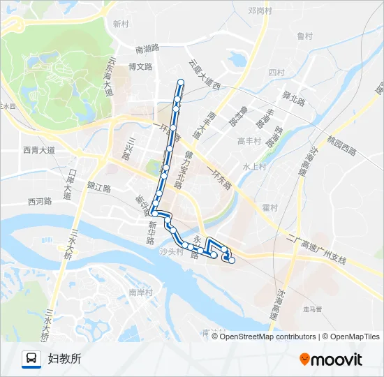 公交620路的线路图