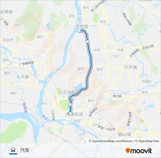 624路 Bus Line Map