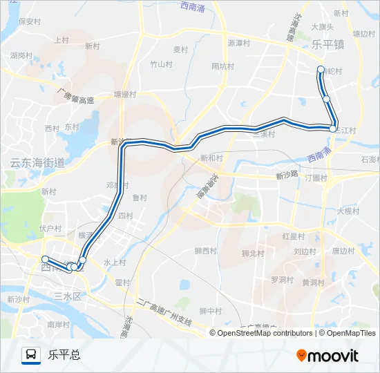 625路 Bus Line Map
