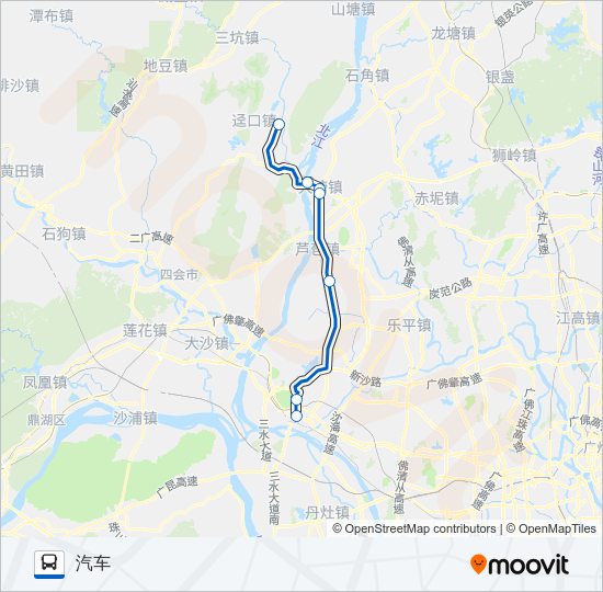 公交626路的线路图