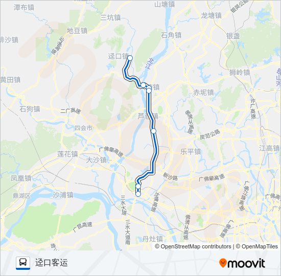 公交626路的线路图