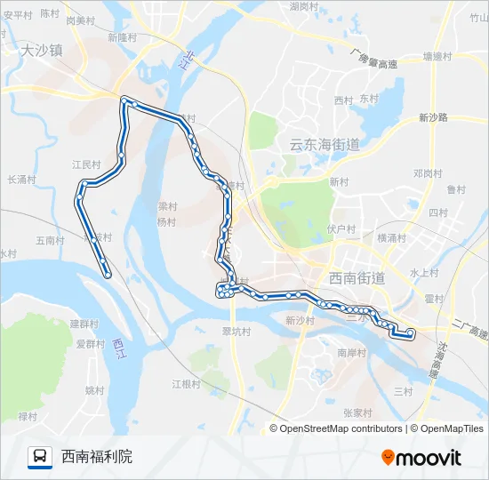 628路 Bus Line Map