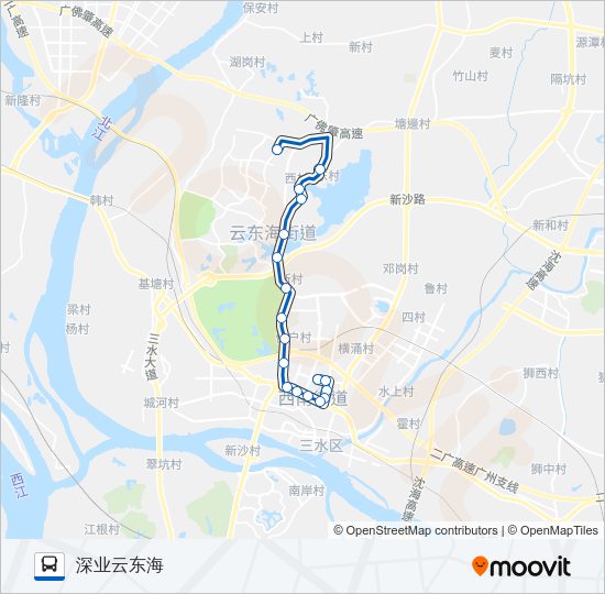 公交630路的线路图