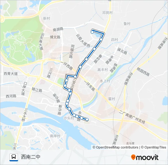 631路 Bus Line Map