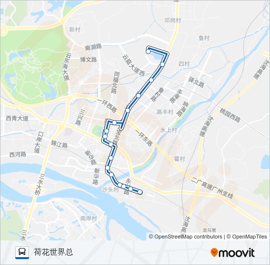 公交631路的线路图