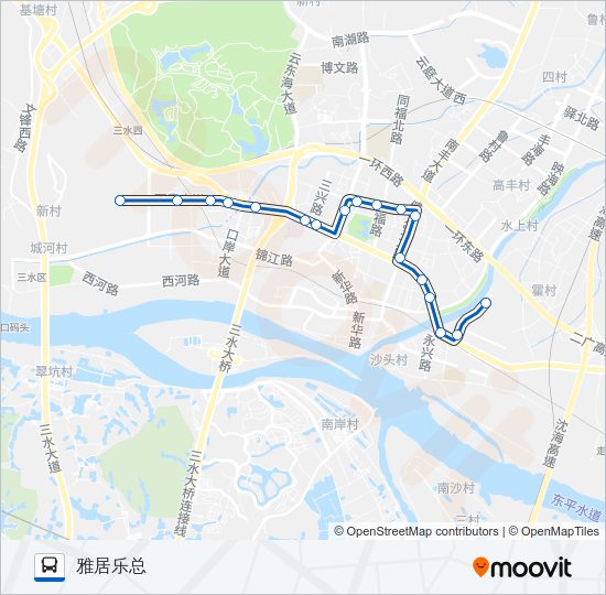 公交632路的线路图