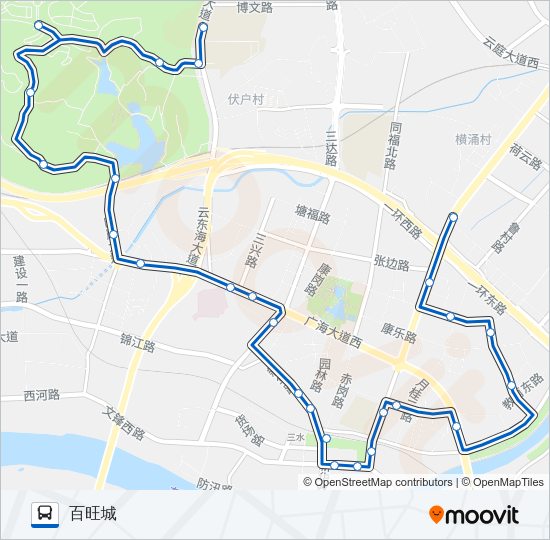 公交633路的线路图