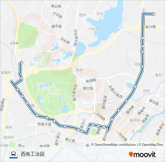 公交634路的线路图