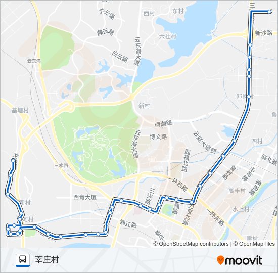 公交636路的线路图