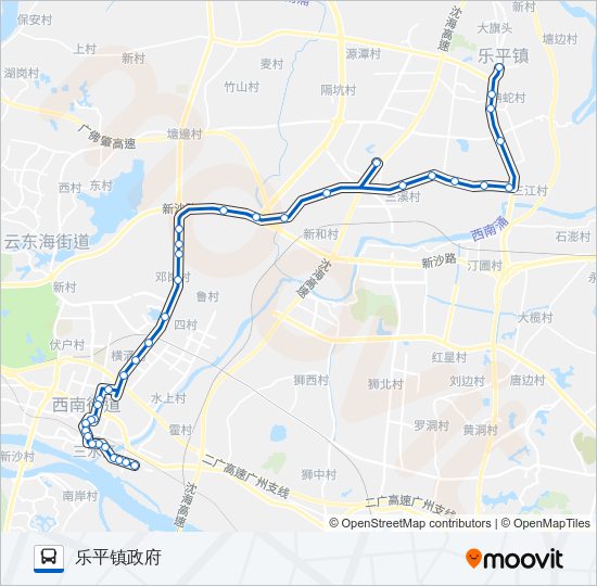 公交637路的线路图