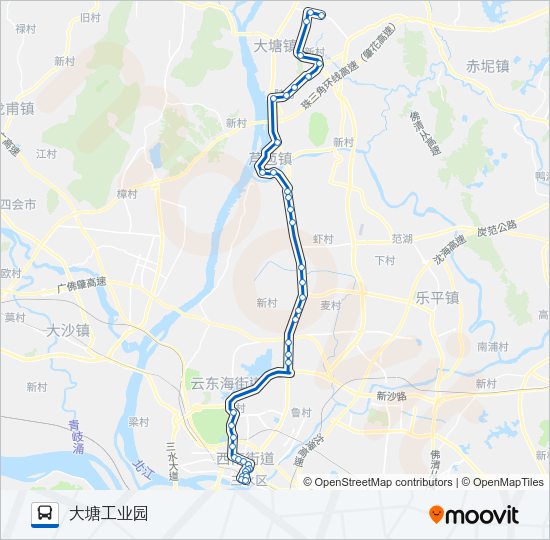 公交639路的线路图