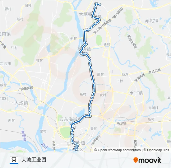 公交639路的线路图