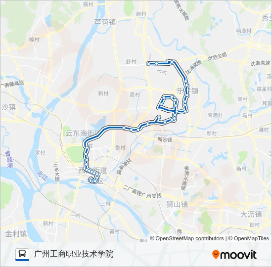 640路 Bus Line Map