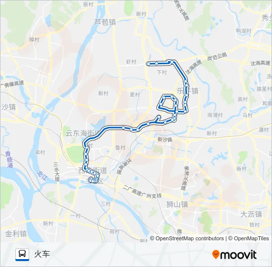 640路 Bus Line Map