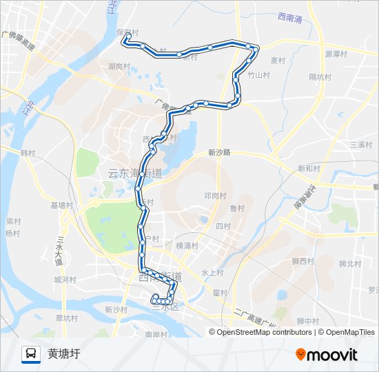 公交641路的线路图