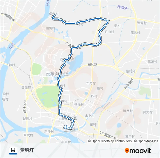 641路 Bus Line Map