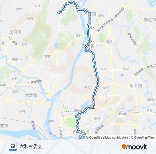 公交642路的线路图