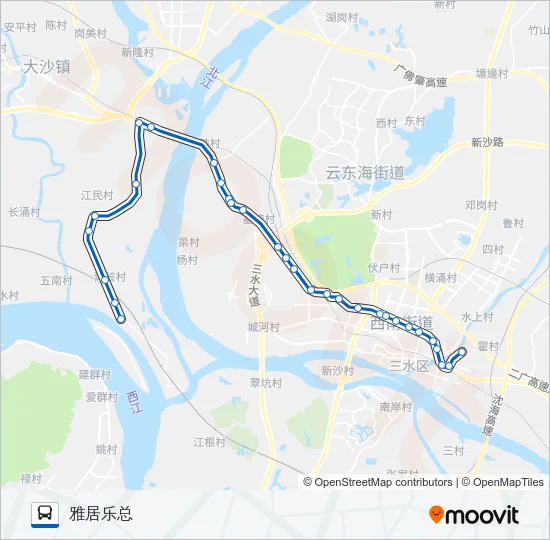 645路 Bus Line Map