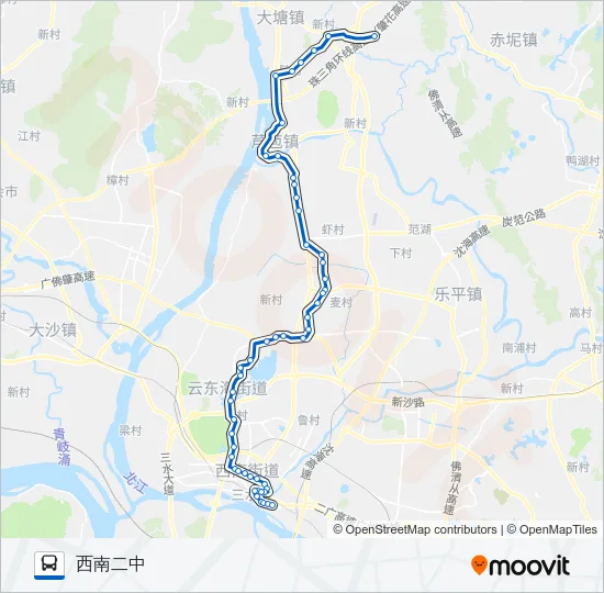 646路 Bus Line Map