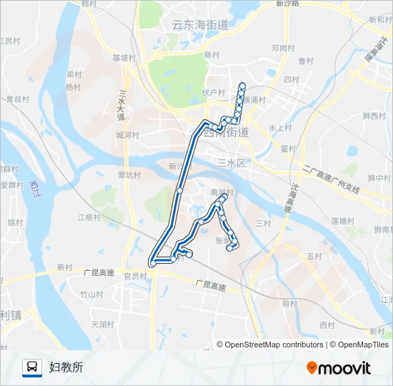 公交647路的线路图