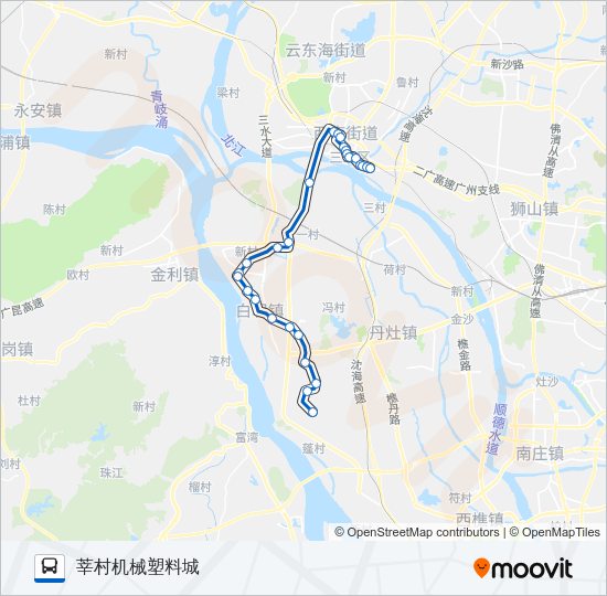 公交649路的线路图