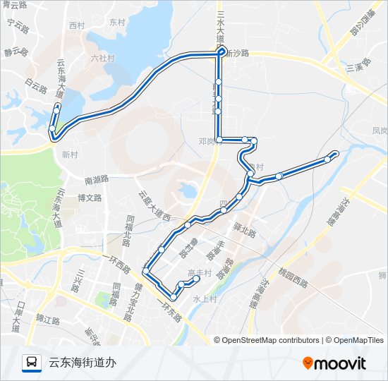 公交650路的线路图