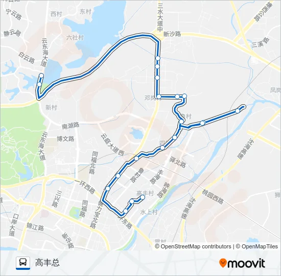 650路 Bus Line Map