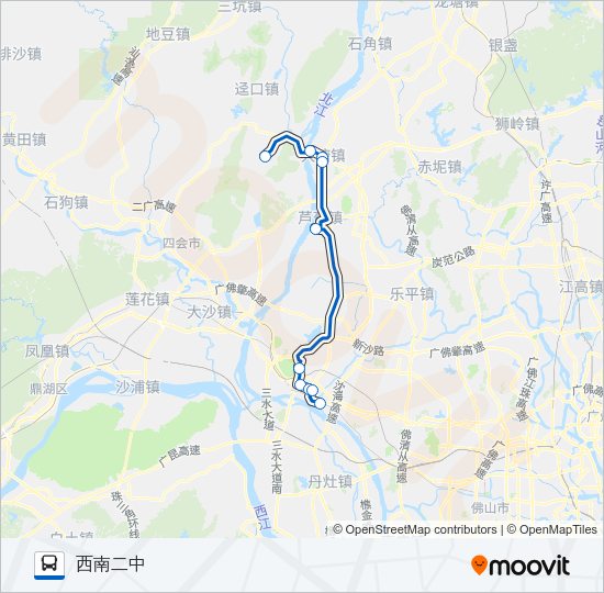 公交652路的线路图