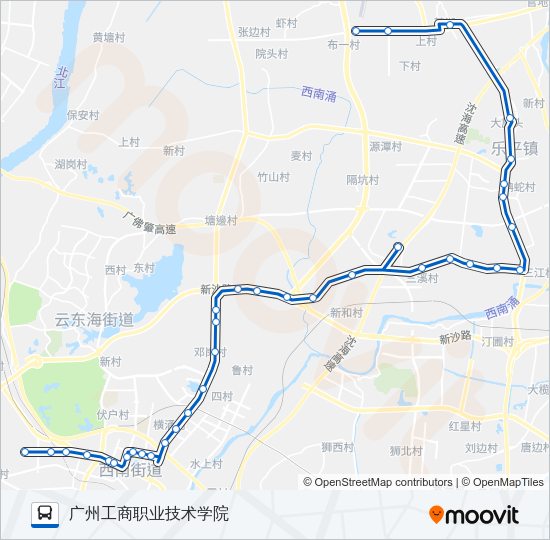 公交661路的线路图