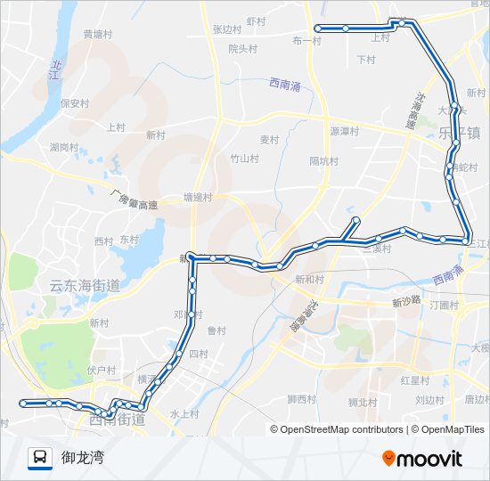 公交661路的线路图