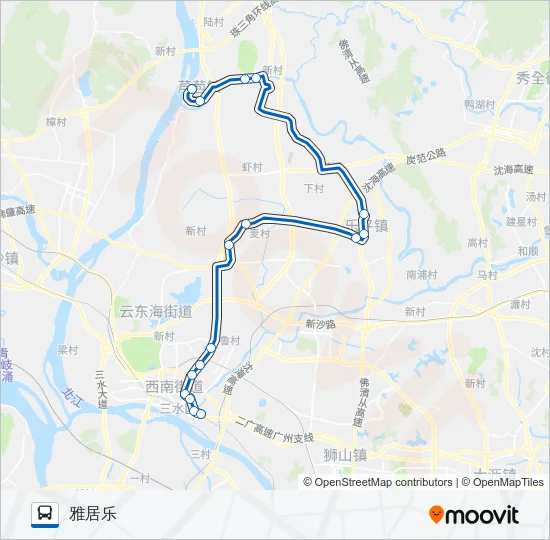 663路 Bus Line Map