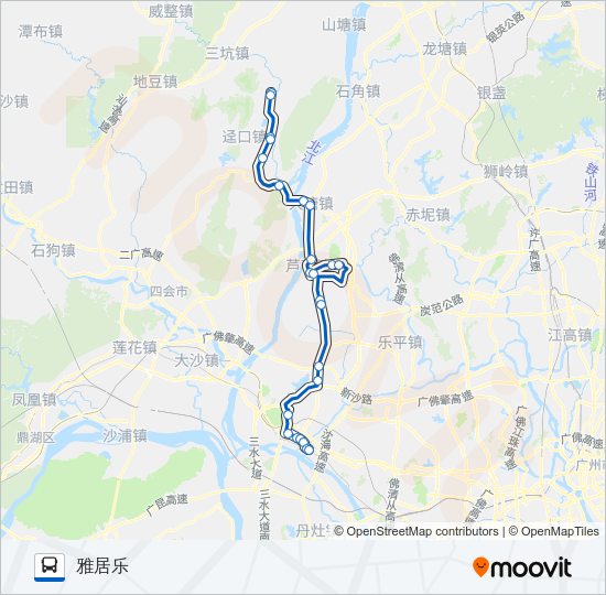 公交664路的线路图