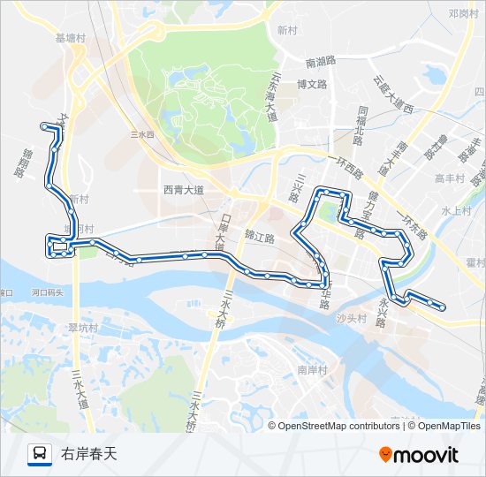 公交680路的线路图