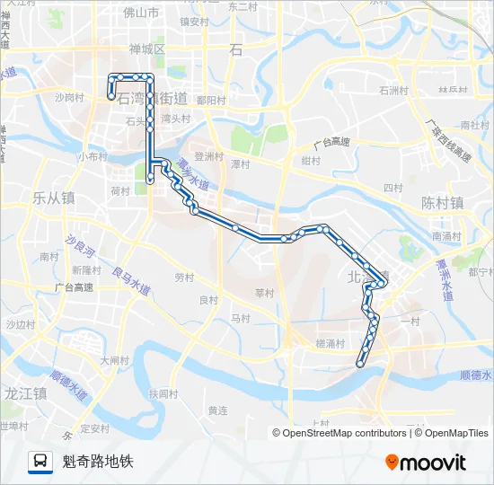 802路 Bus Line Map