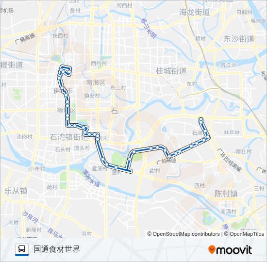 公交806路的线路图