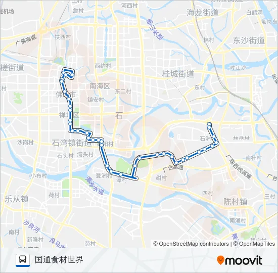 公交806路的线路图