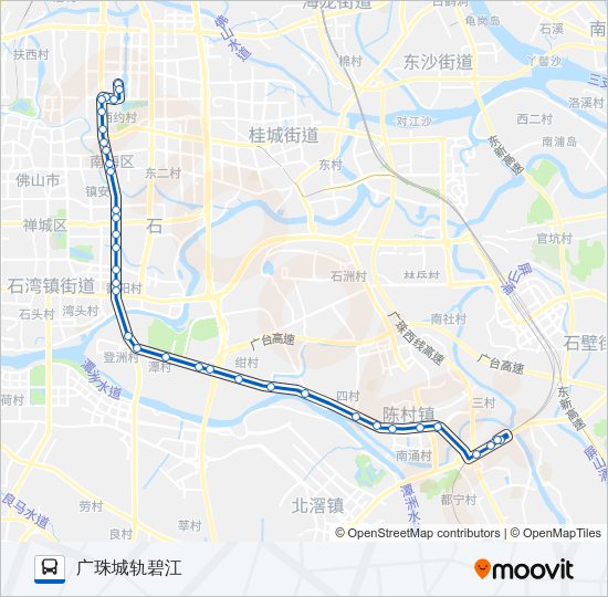 公交831路的线路图