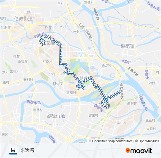 公交902路的线路图