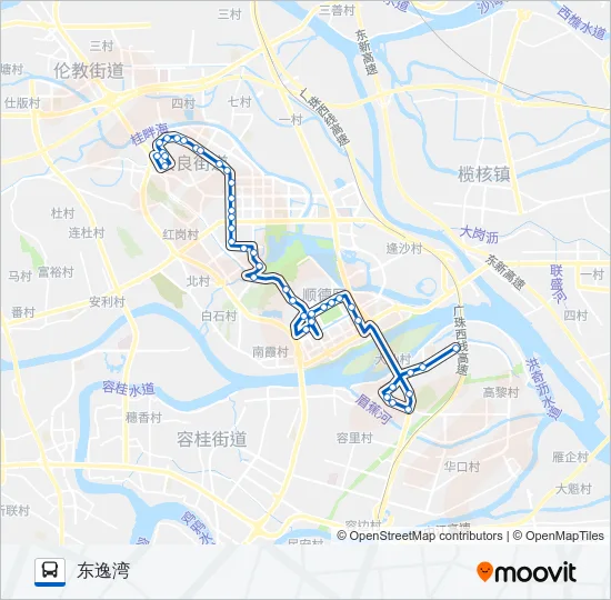 公交902路的线路图