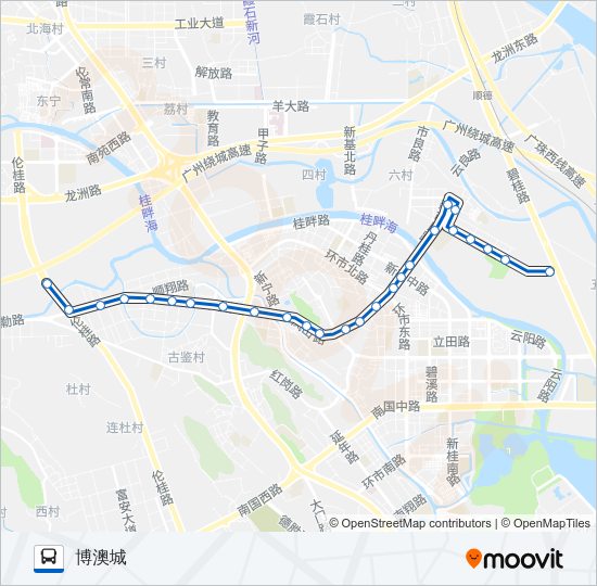 公交903路的线路图