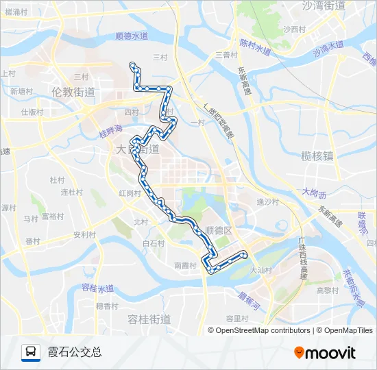 905路 Bus Line Map