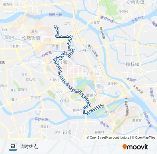 905路 Bus Line Map