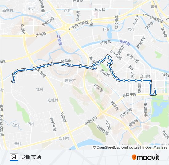 公交906路的线路图