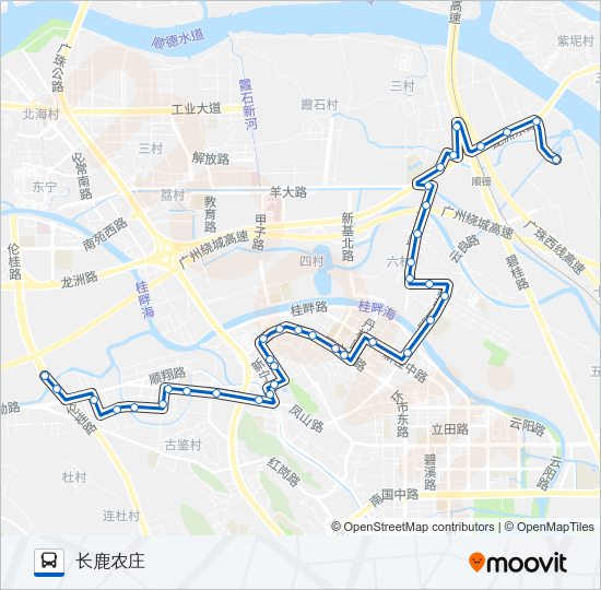 公交908路的线路图