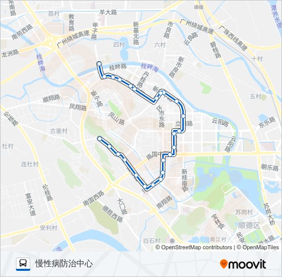 公交909路的线路图