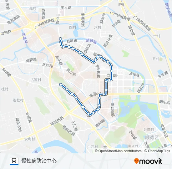 公交909路的线路图