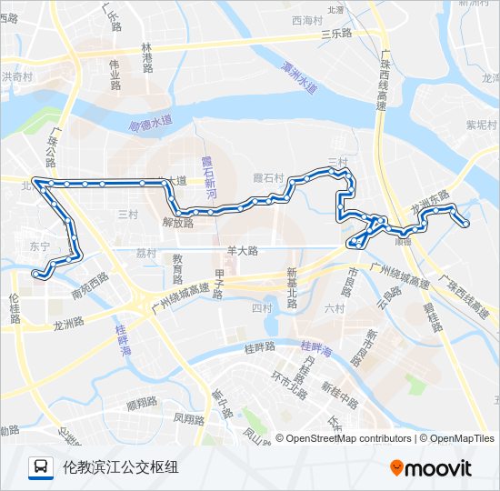 公交910路的线路图